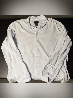 H&M Light Blue Pinstripe Button-Down Shirt